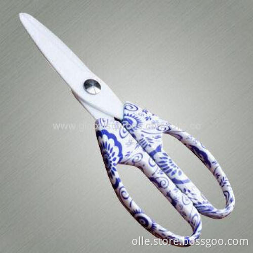 Ceramic Kitchen Scissors, White Ceramic Blade, Easy Cutting